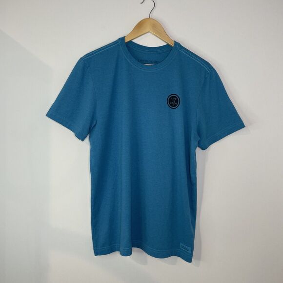 Life is Good Crusher Tee Highlight Real Mountain Scene Men's Tee Stretch Medium - Picture 2 of 9